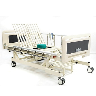 Электрическая четырёхсекционная кровать-вертикализатор с функцией переворачивания  и туалетом